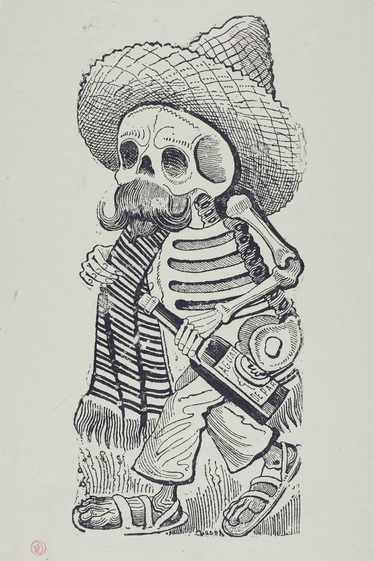 Calavera of Francisco Madero by Jos‚ Guadalupe Posada. Buy here.