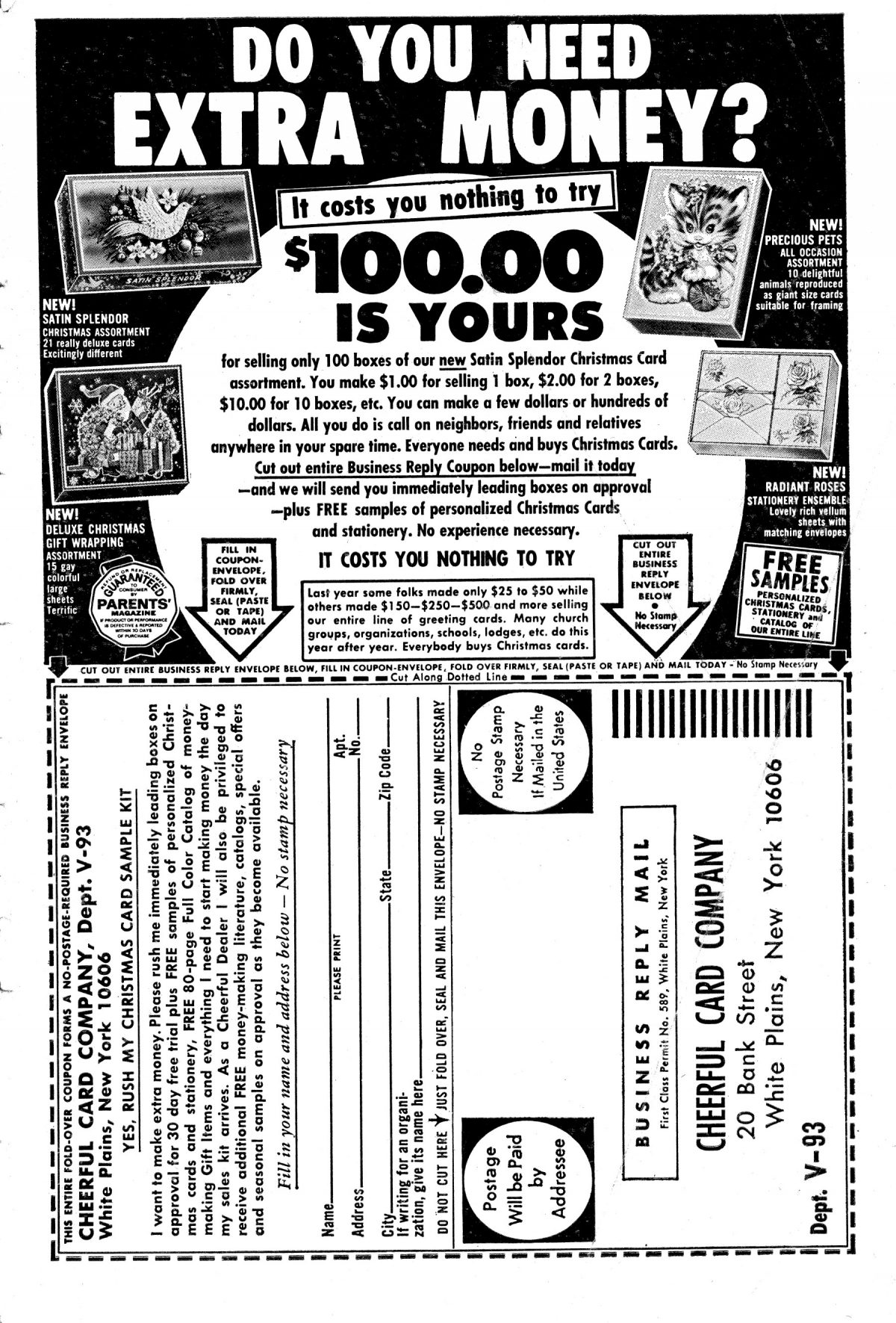 adverts, American, comics, 1960s, 1970s,