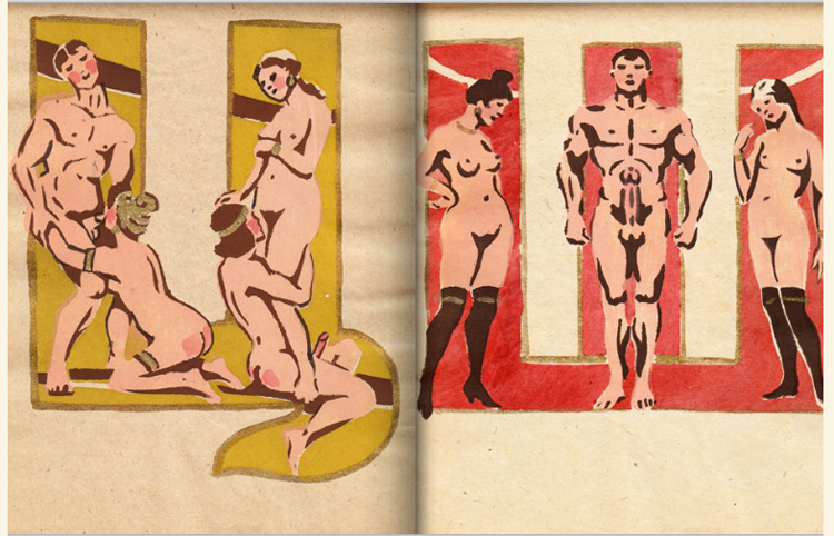 Sergey Merkurov soviet erotic alphabet