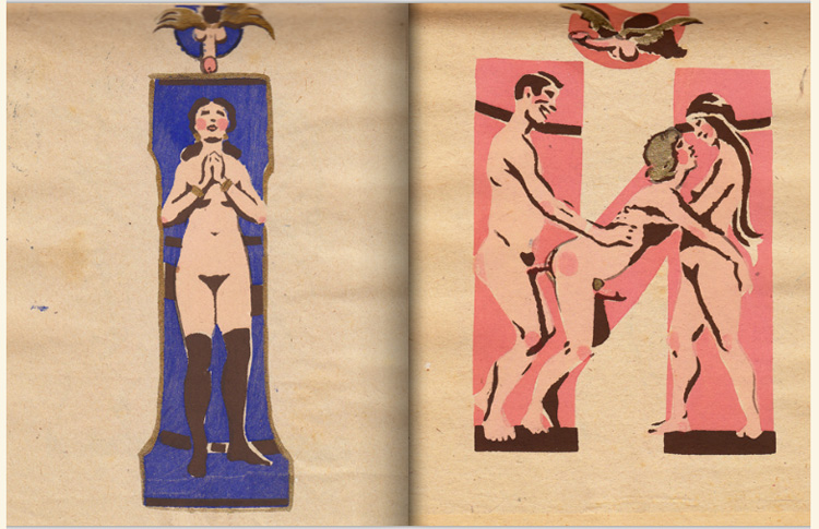 Sergey Merkurov soviet erotic alphabet