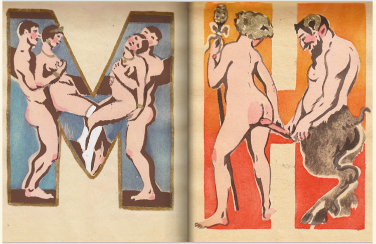 Sergey Merkurov soviet erotic alphabet