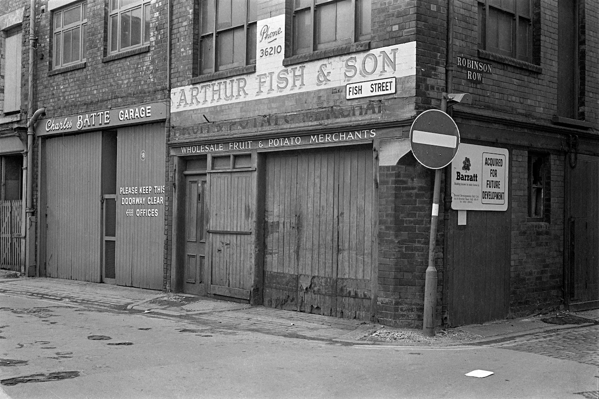 Arthur Fish & Son, Fruit & Potato Merchants, Fish St, Hull 1979