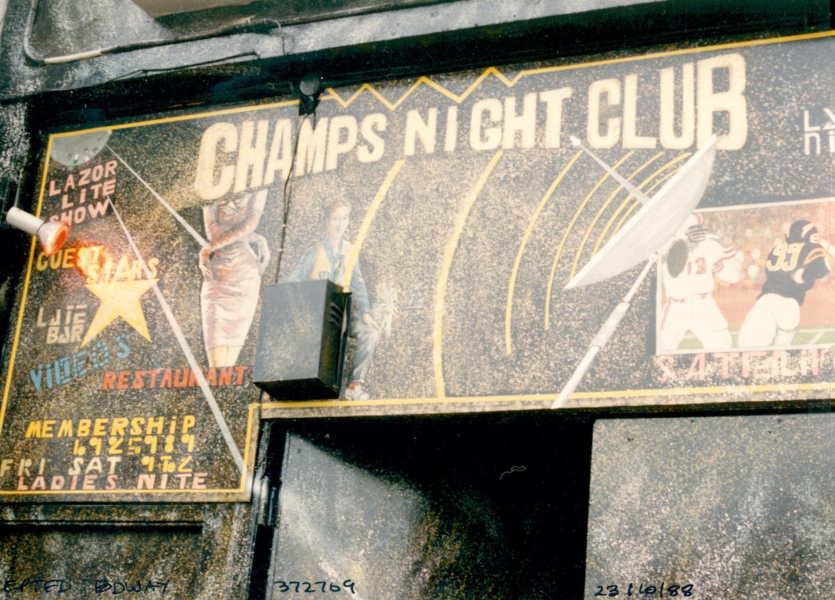 Champs Night Club, Deptford Broadway, Deptford, Lewisham, 1988