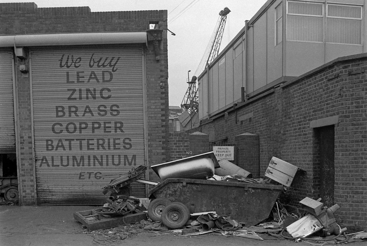 Scrap Metal, Stowage, Deptford, Greenwich, 1984
