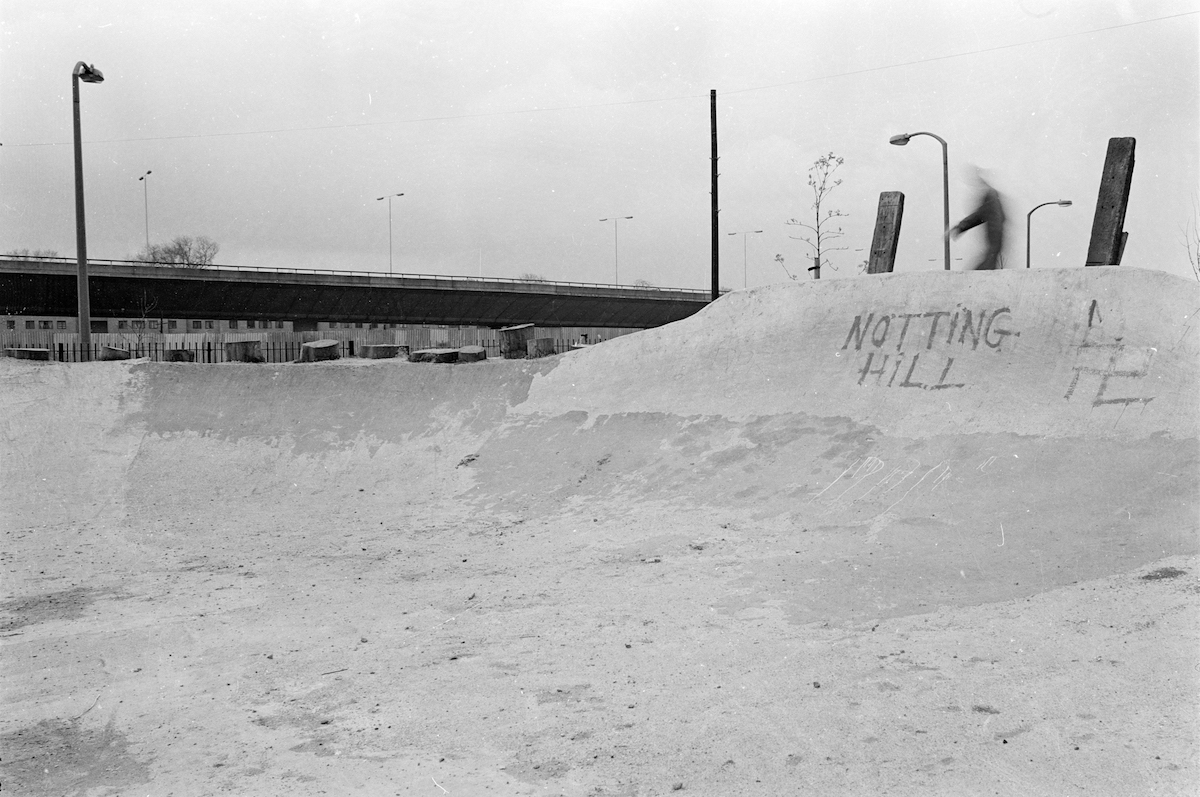 Skateboard Park, Meanwhile Gardens, Westbourne Park, 1981