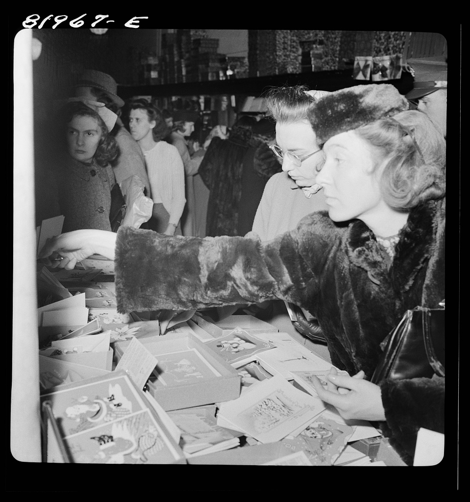 John Collier Washington, D.C. Christmas shopping in Woolworth's five and ten cent store] Contributor Names Collier, John, Jr., 1913-1992, photographer Created : Published 1941 Dec.