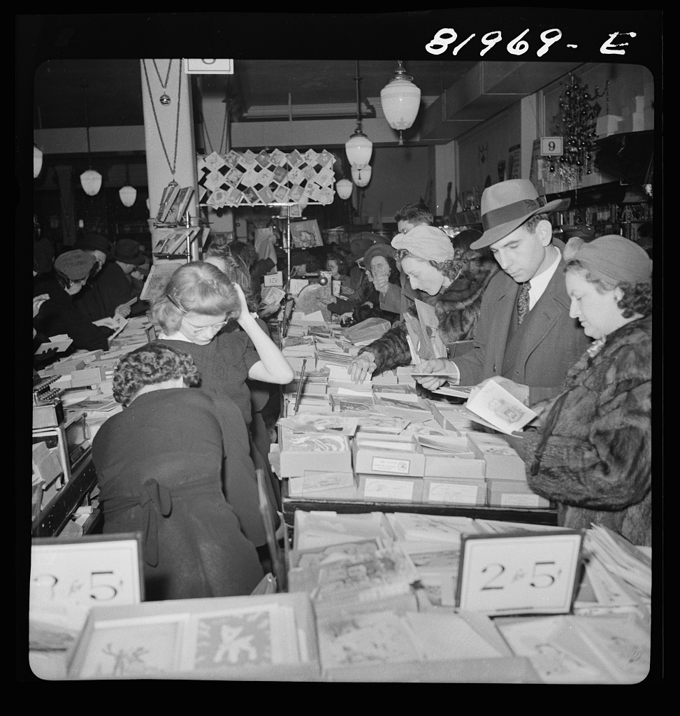 John Collier Washington, D.C. Christmas shopping in Woolworth's five and ten cent store] Contributor Names Collier, John, Jr., 1913-1992, photographer Created : Published 1941 Dec.