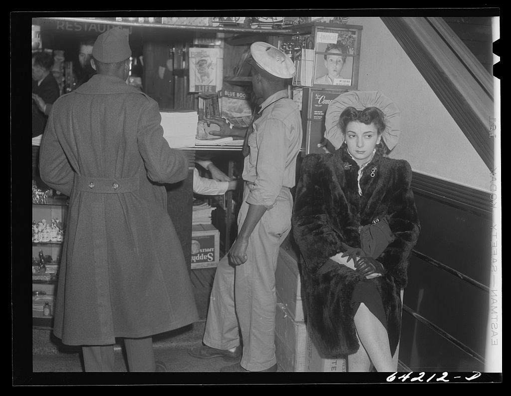 Washington, D.C. Greyhound bus terminal on day before Christmas. Waiting for bus to Richmond Contributor Names Vachon, John, 1914-1975, photographer john vachon