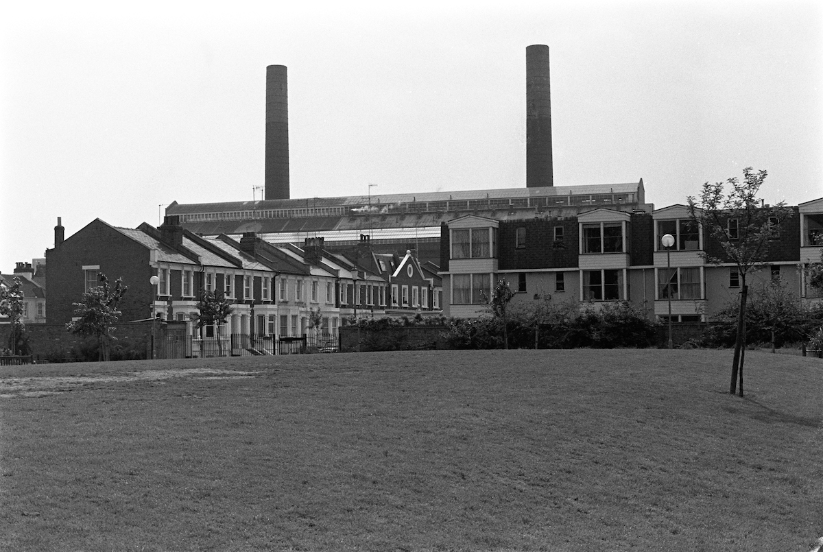 Westfield Park, Tetcott Rd, Lots Rd Power Station, Chelsea, Kensington & Chelsea, 1988