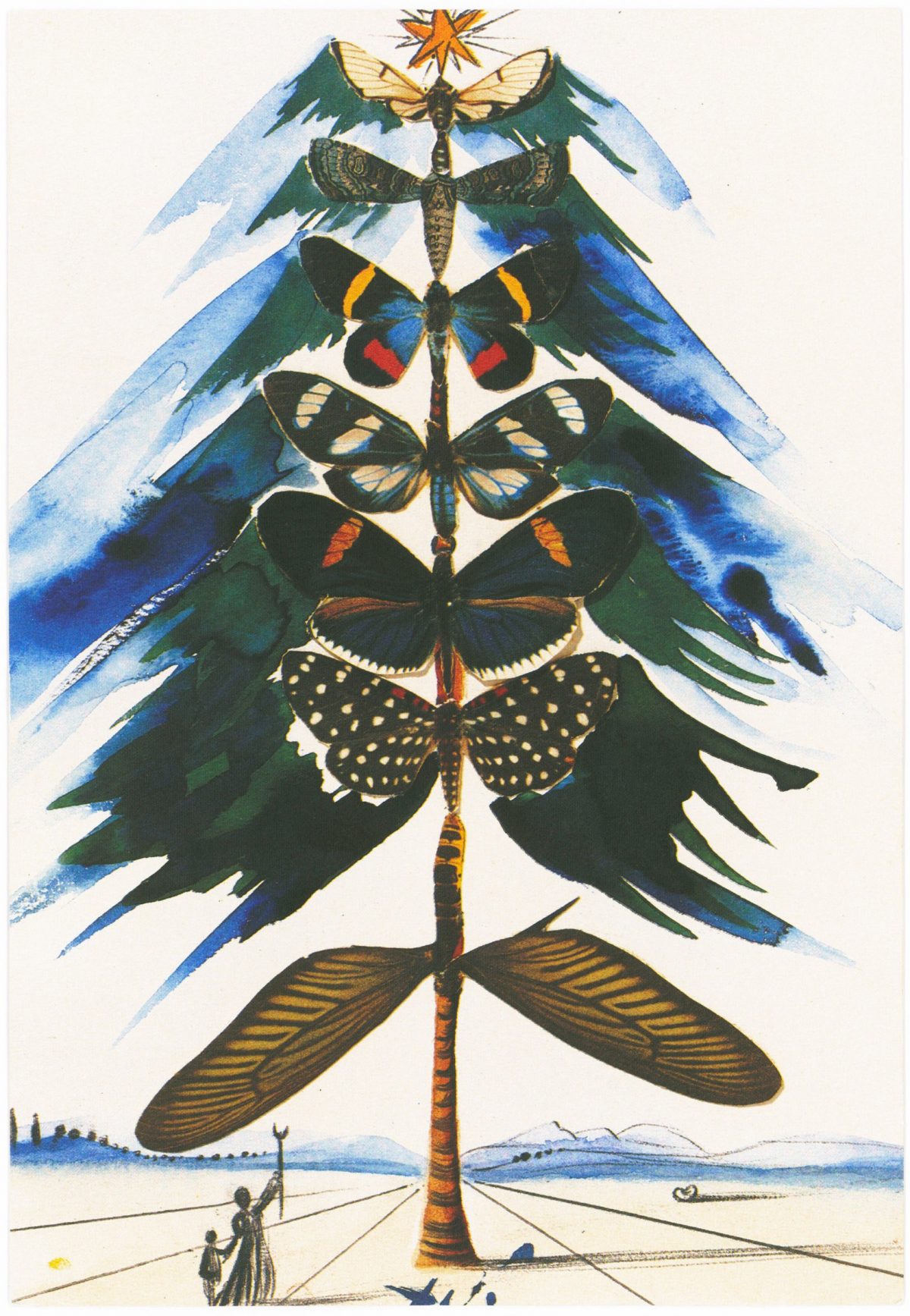 salvador dali christmas cards