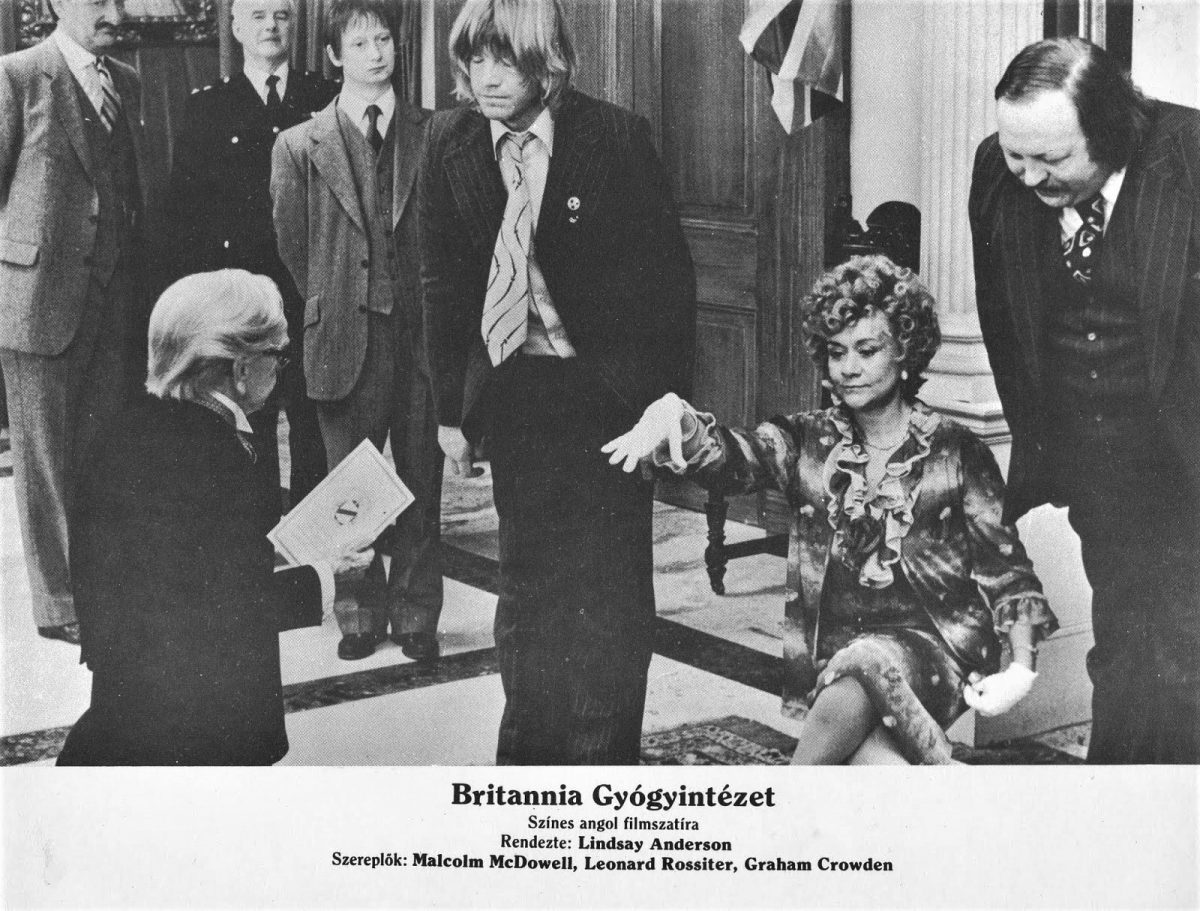 Britannia Hospital, Lindsay Anderson, film, poster, Malcolm McDowell, Robin Askwith