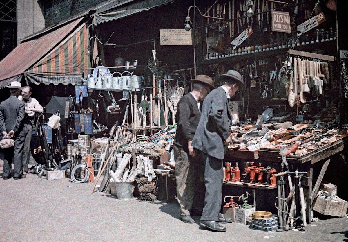 Autochromes, colour photography, New York, 1900s, photography