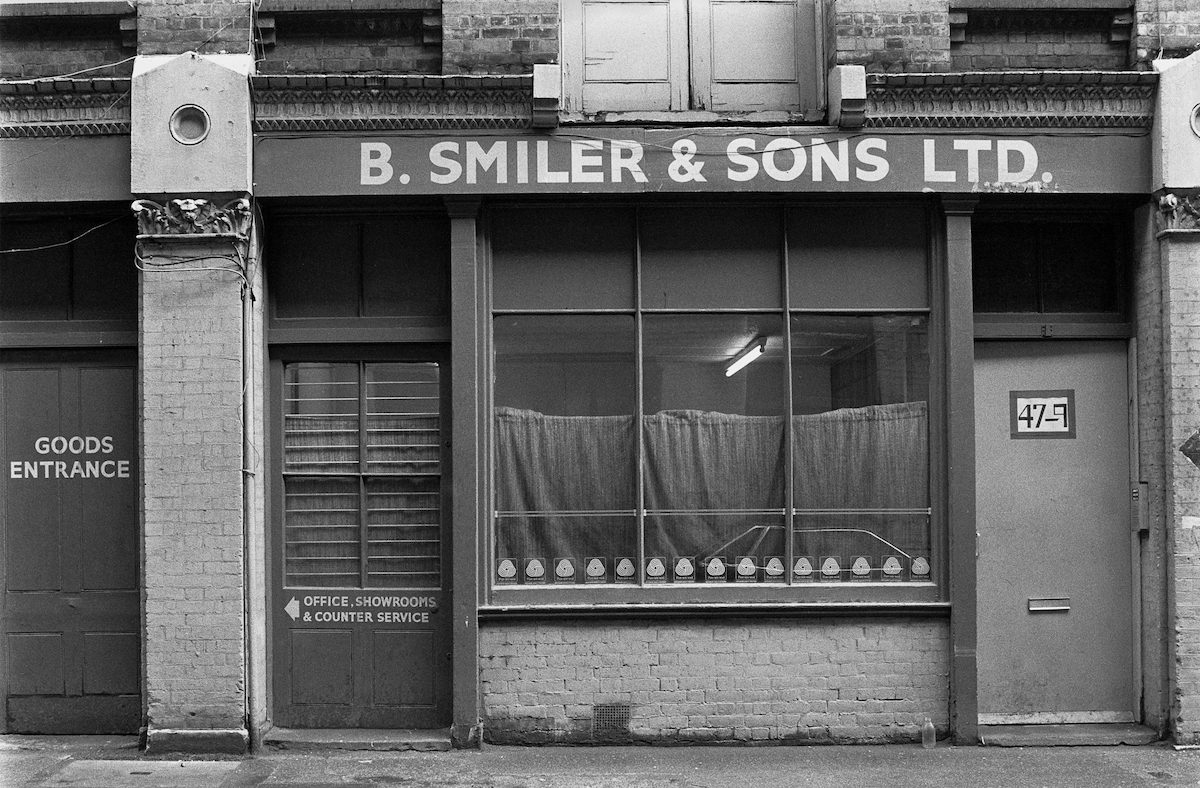 B Smiler & Sons, Rivington St, Shoreditch, Hackney, 1987