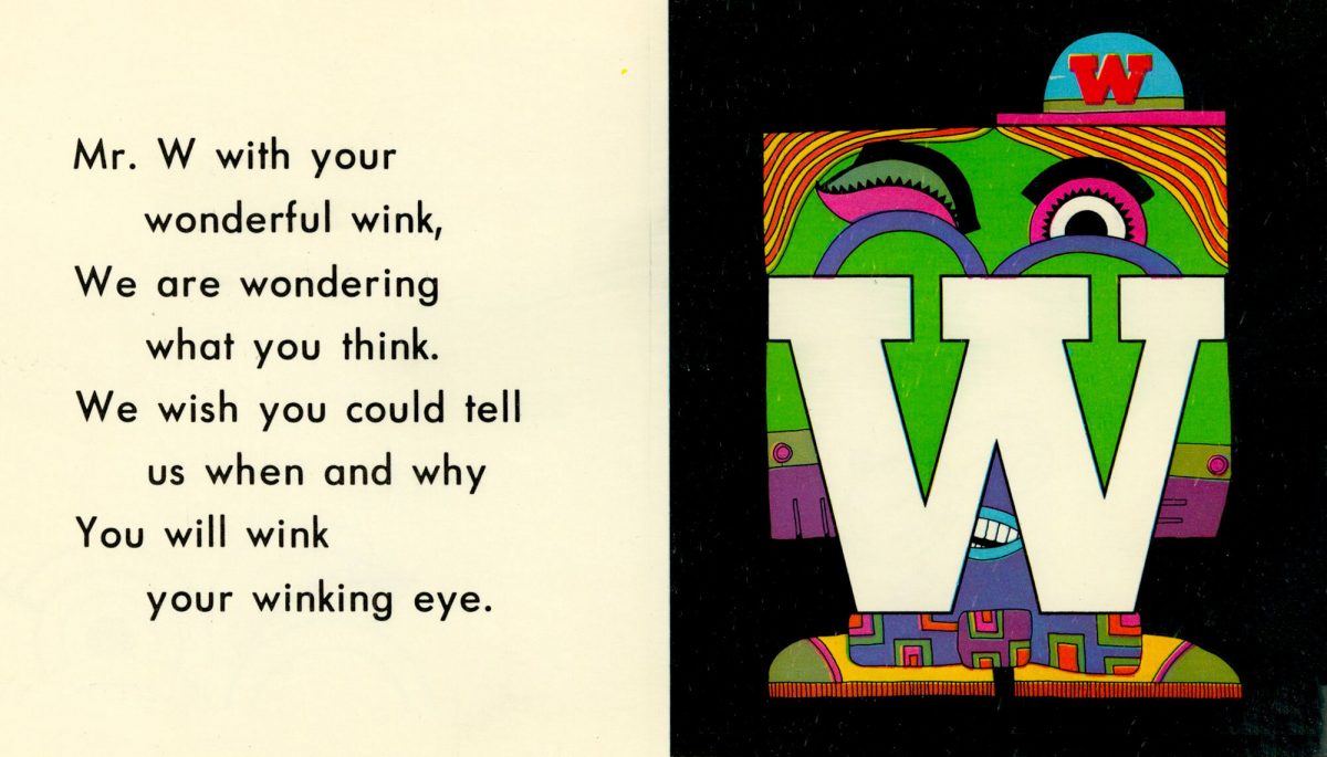 Psychedelic LETTER PEOPLE 1968 