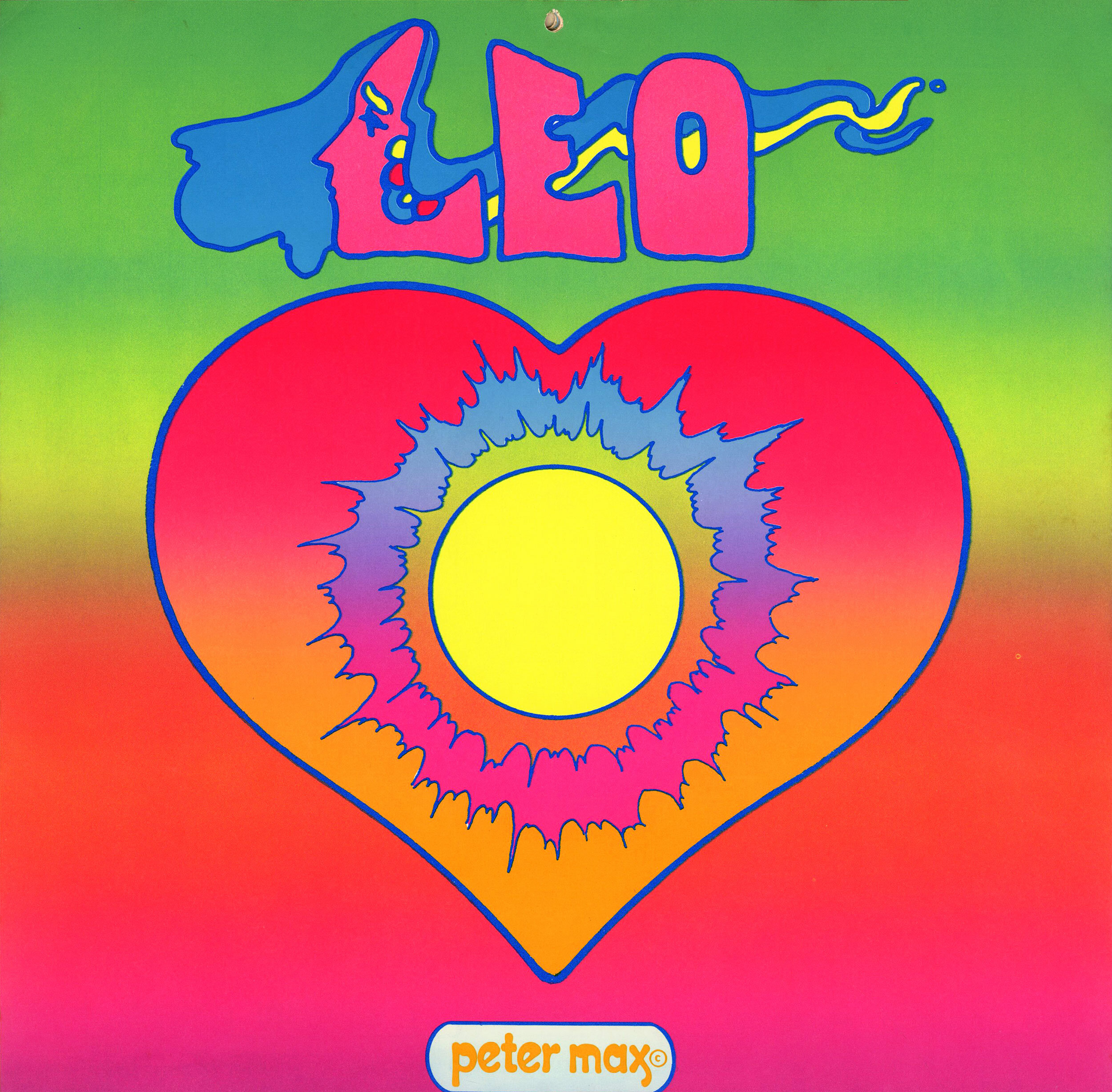 PETER MAX ASTROLOGICALENDAR ☜ Peter Max. Grosset & Dunlap, 1970s