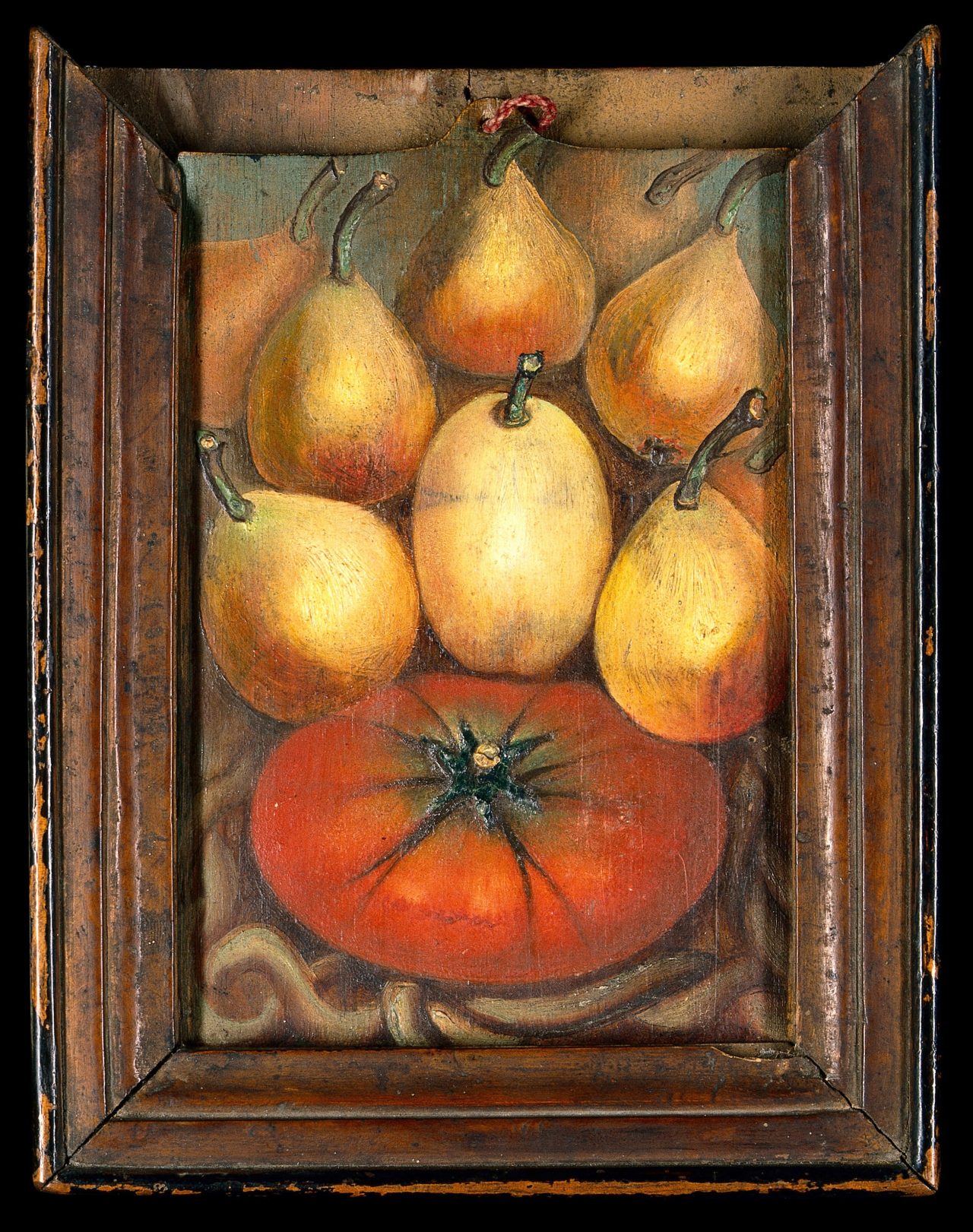 Figs and a tomato. Oil painting by Summonte Flashbak