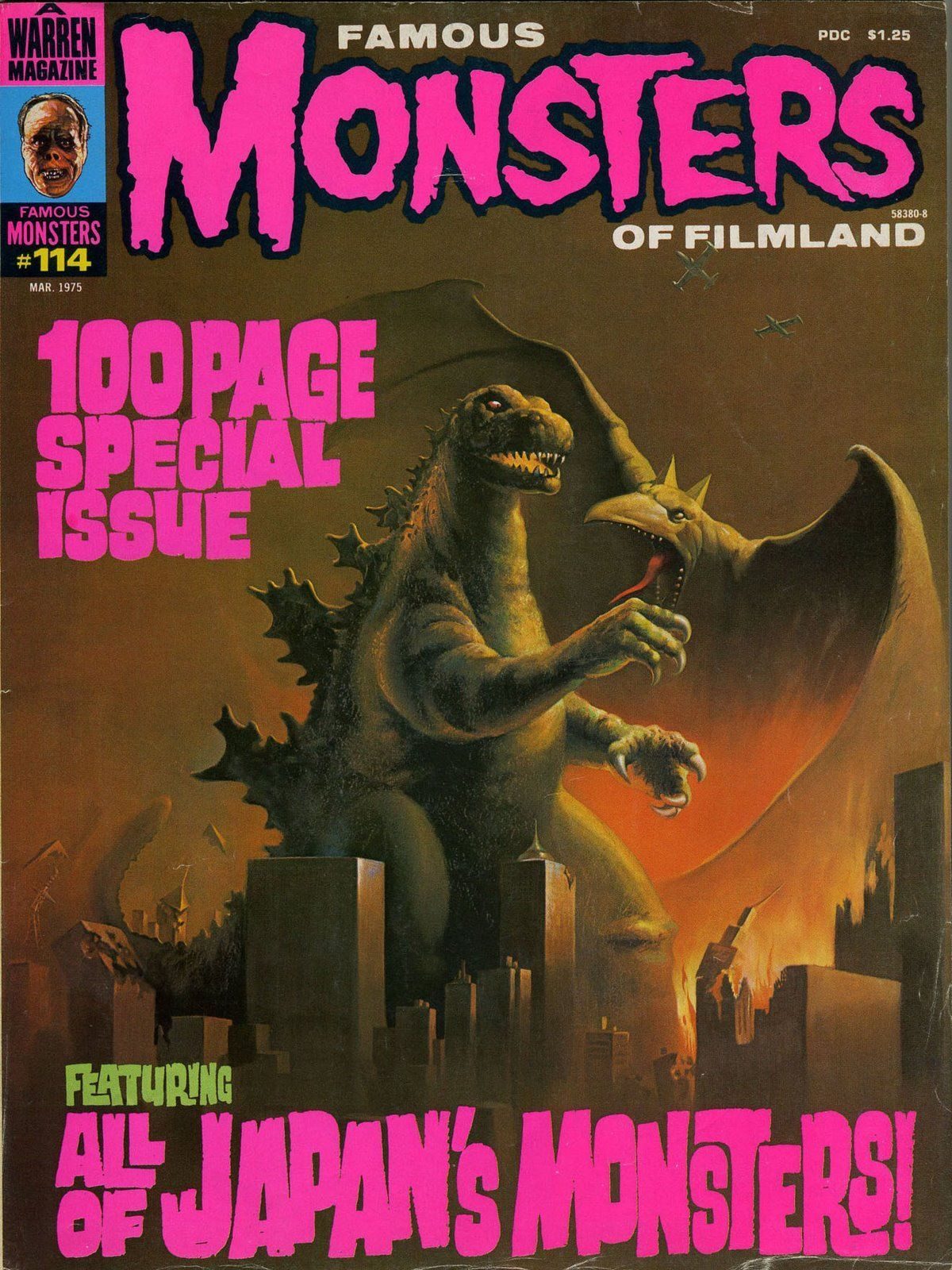 Famous Monsters of Filmland, magazine, horror films, Godzilla