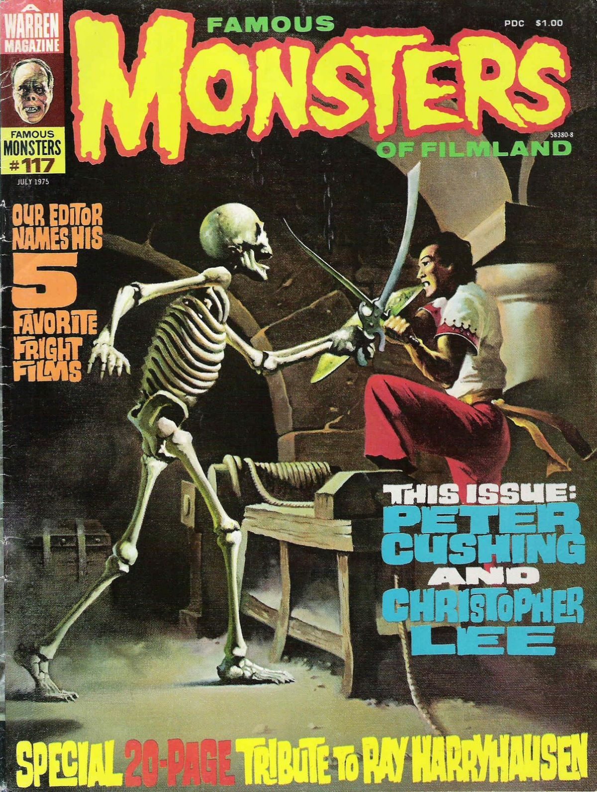 Famous Monsters of Filmland, magazine, horror films, Sinbad, 1970s