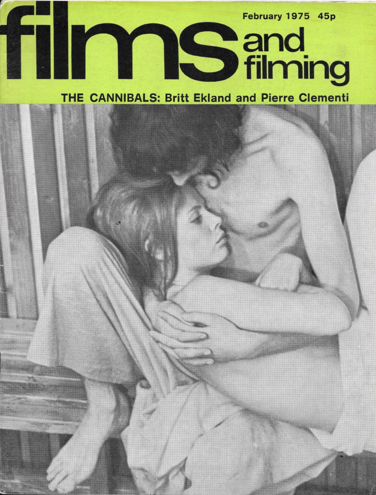 Films & Filming, film, magazines, Britt Ekland, Cannibals, 1970s