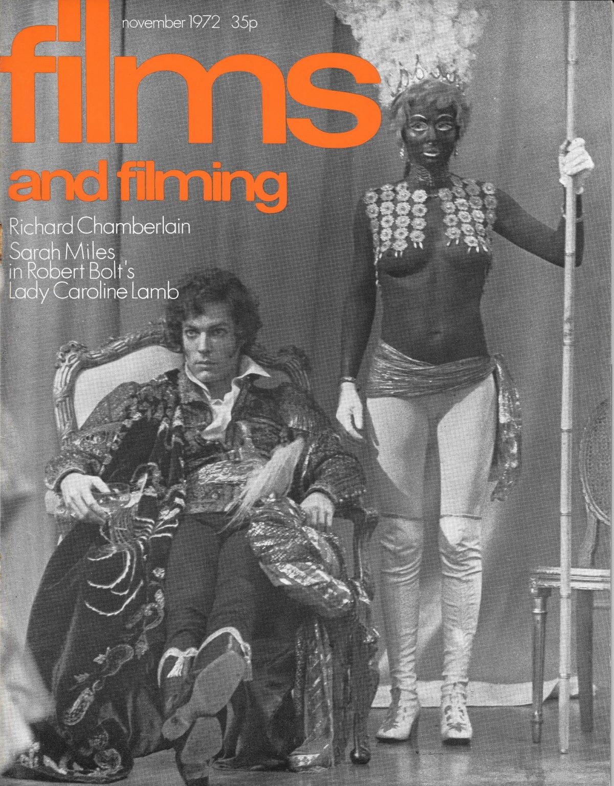 Films & Filming, film, magazines, Robert Bolt, Richard Chamberlain, Caroline Lamb, 1970s