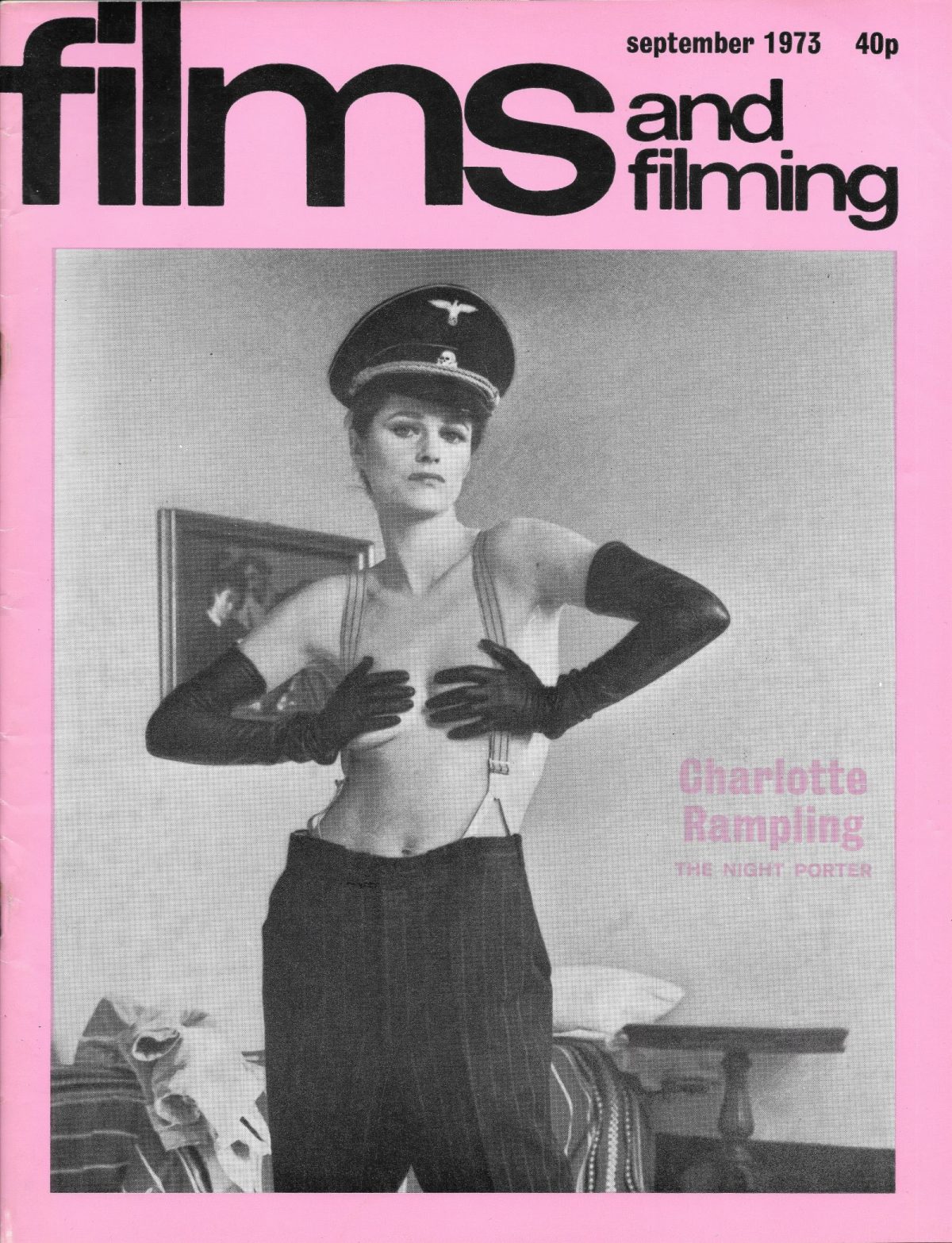 Films & Filming, film, magazines, Charlotte Rampling, The Night Porter, Dirk Bogarde, 1970s