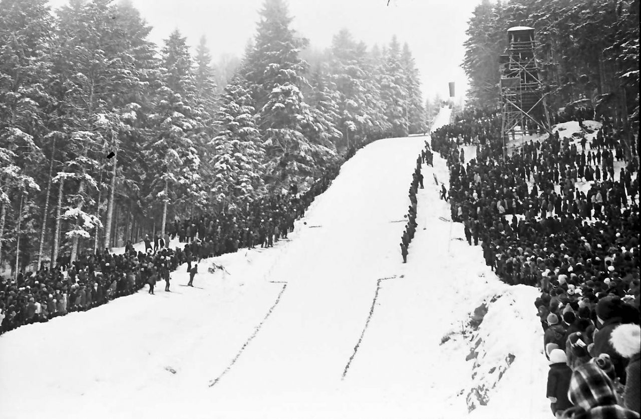 Adlerschanze ski jumping hill in Hinterzarten, Germany Feb 4 1935