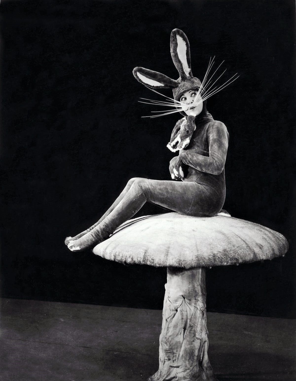 Easter Bunny, photograph, vintage, pagan, Alla Nazimova