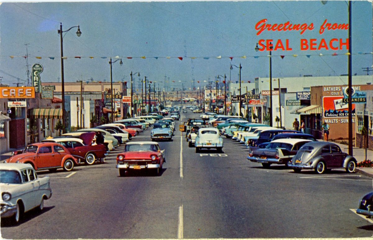 Seal Beach, California, USA, postcards, vintage