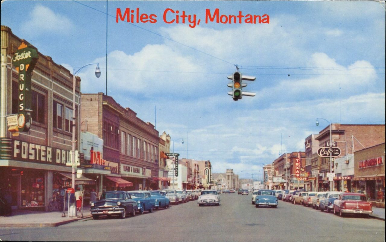 Miles City, Montana, USA, postcards, vintage