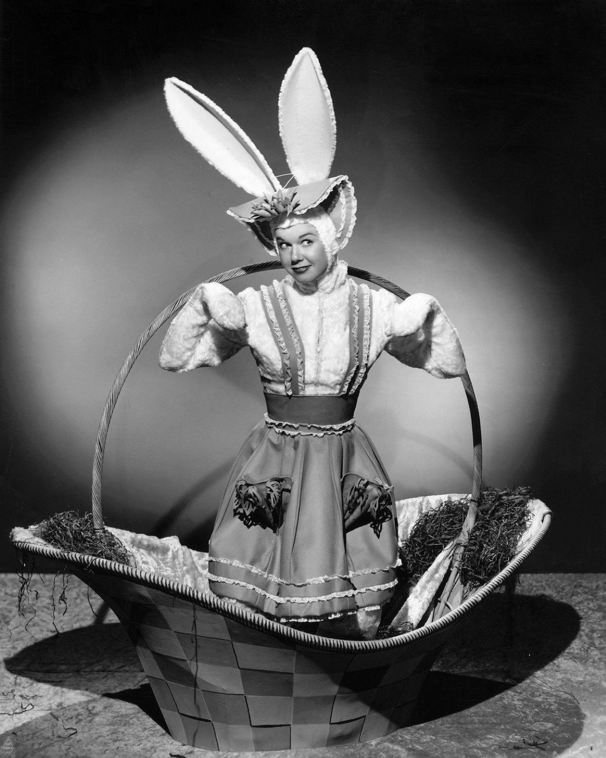 Easter Bunny, photograph, vintage, pagan, Doris Day
