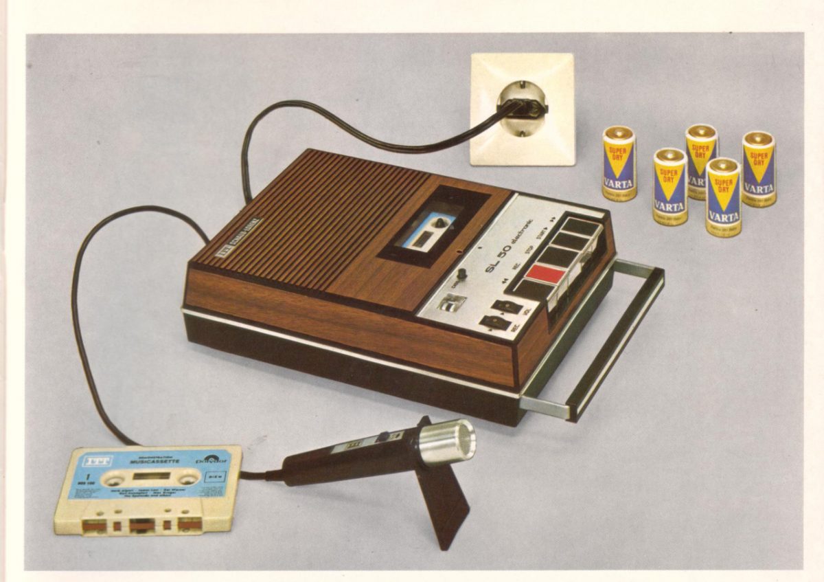 ITT Schaub Lorenz Cassette Recorder, 1969. Germany.