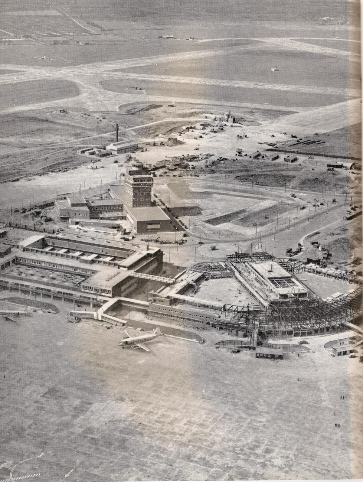 Aerial view of London Heathrow airport, 1955