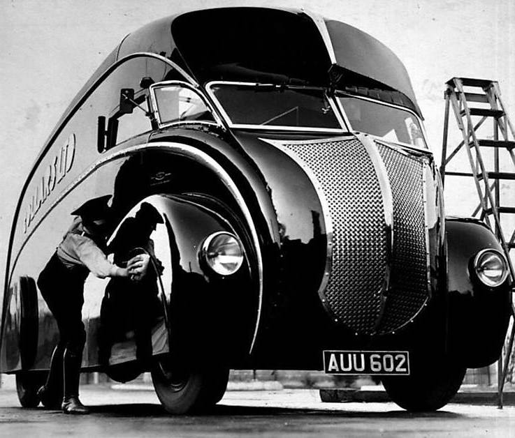 definitely civilization Scholarship Gorgeous Art Deco Streamline Vans Made at Holland Coachcraft of Govan,  Glasgow - Flashbak