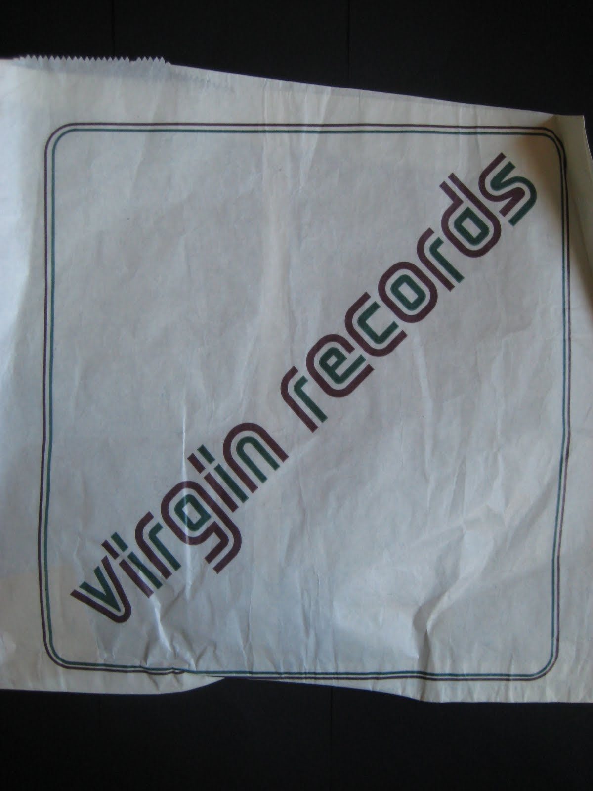 vintage record store bags