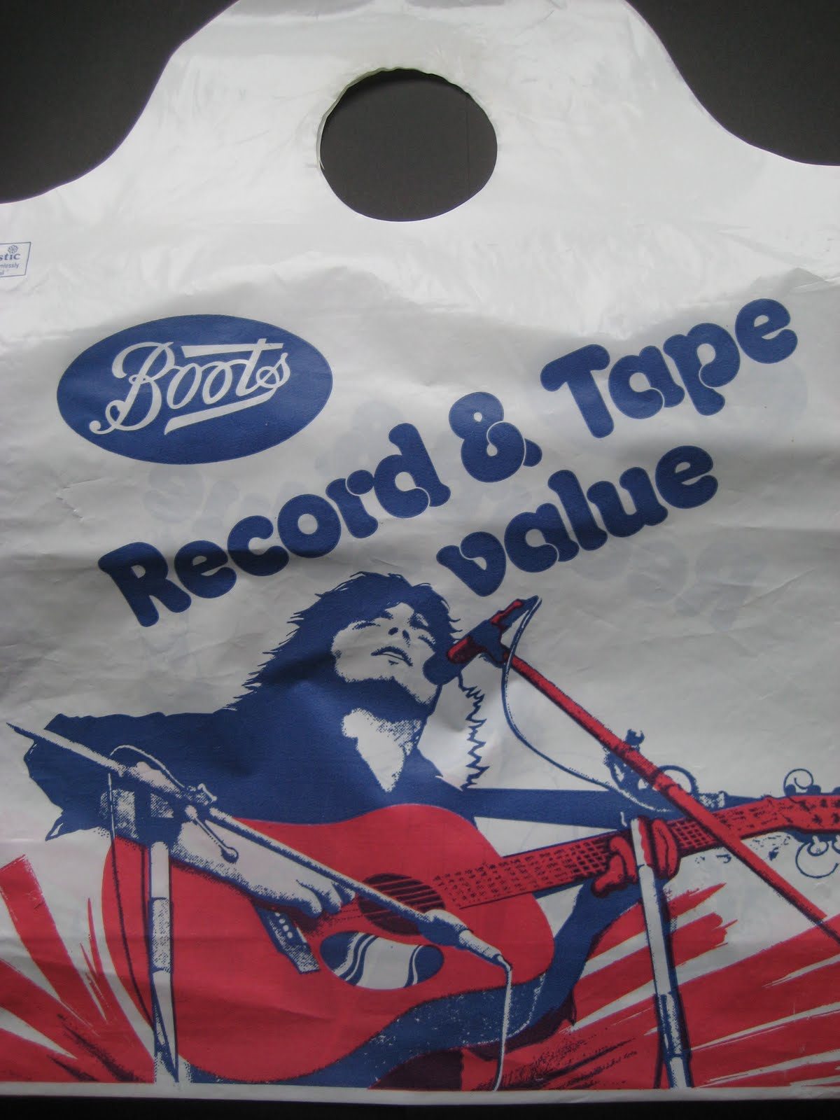 vintage record store bags