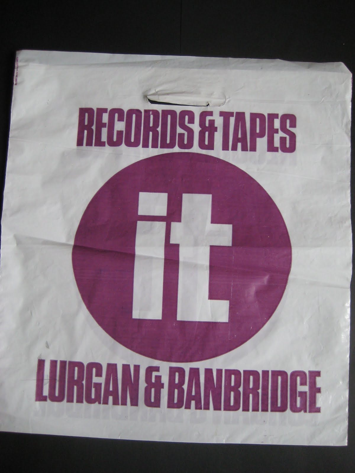 vintage record store bags