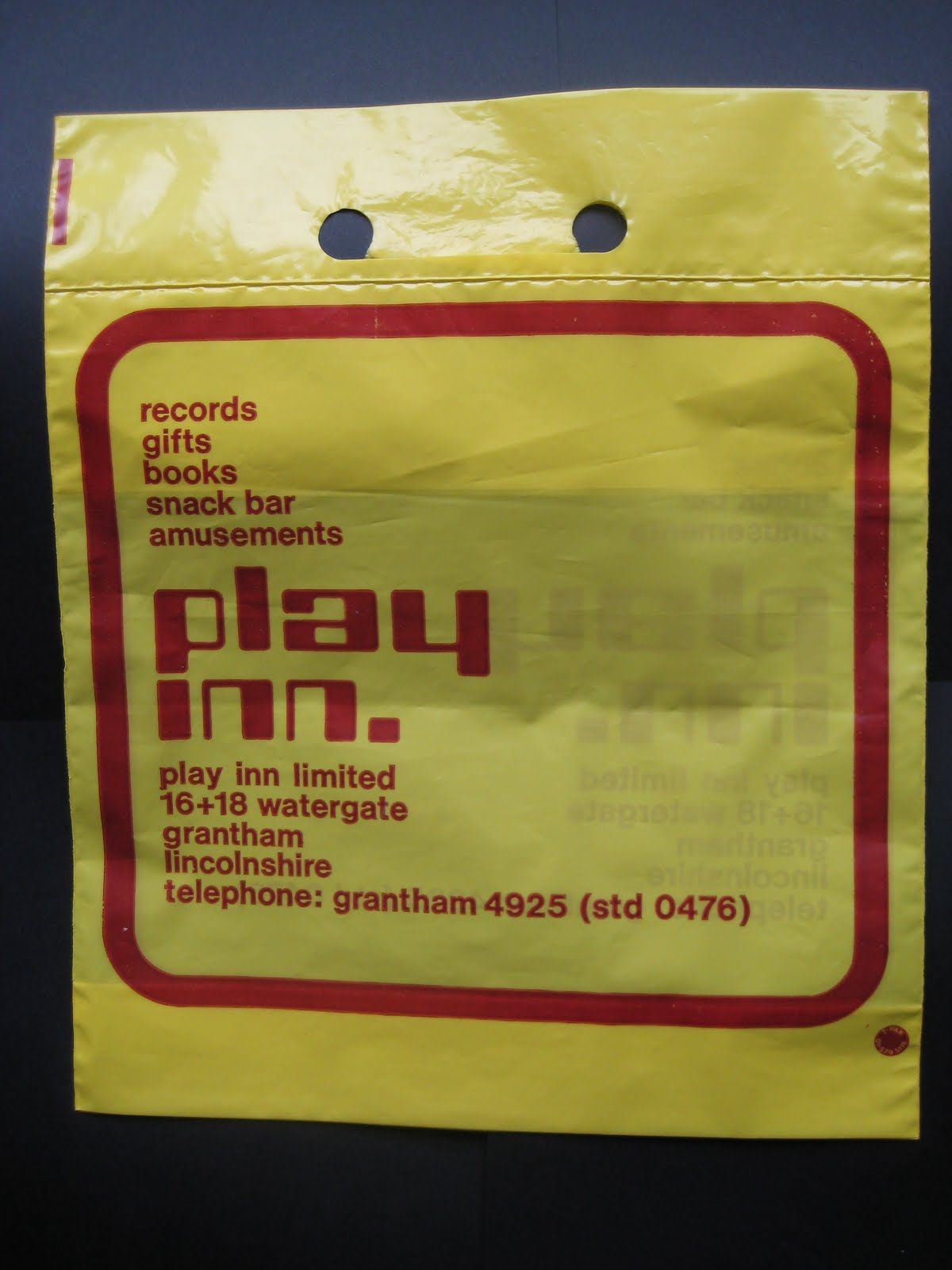 vintage record store bags