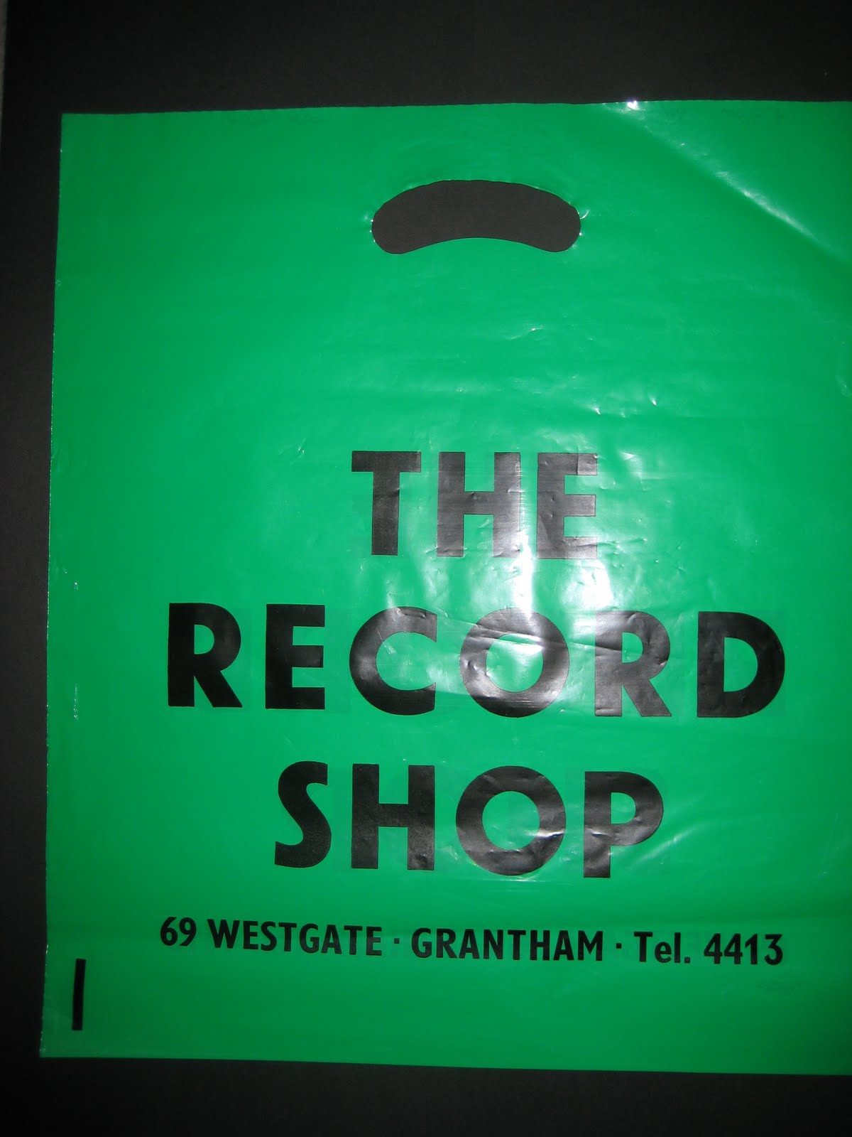 vintage record store bags