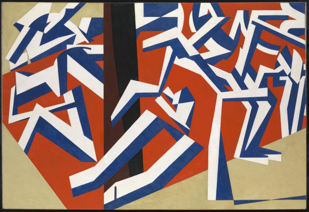 David Bomberg, The Mud Bath, painting, abstract art, 