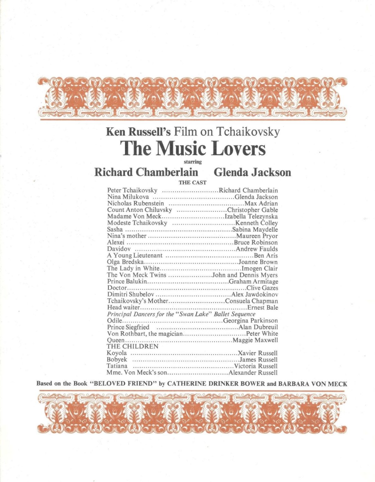 Ken Russell, The Music Lovers, Richard Chamberlain, Glenda jackson, film, music, Tchaikovsky, 1970