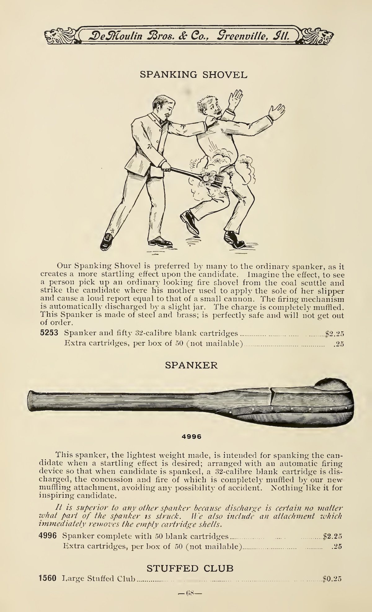 Demoulin brothers Hazing and torture goods catalogue 1908goods catalogue 1908