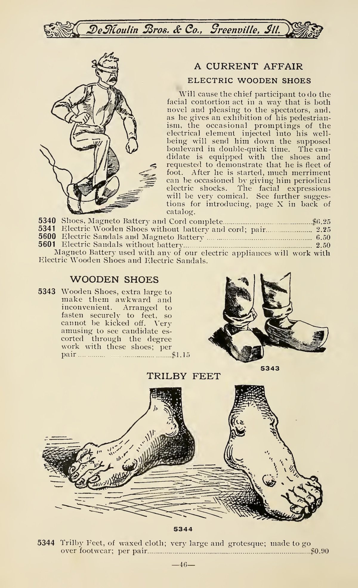 Demoulin brothers Hazing goods catalogue 1908