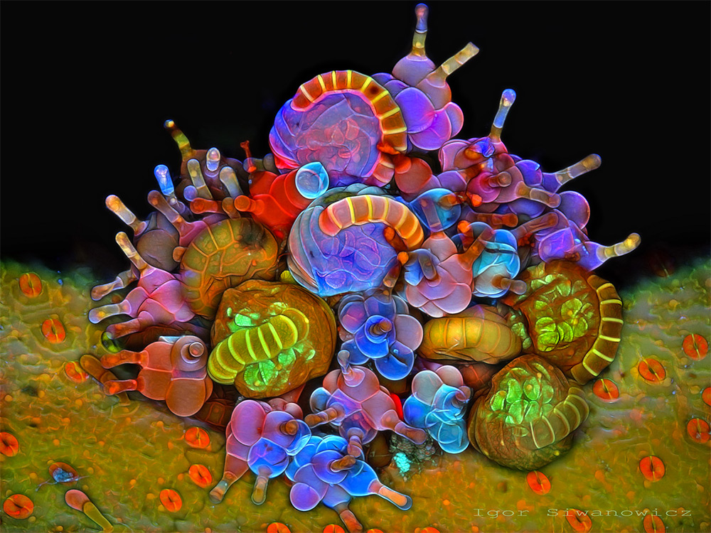 Microscopic Creatures Paraphyses & Sporangia