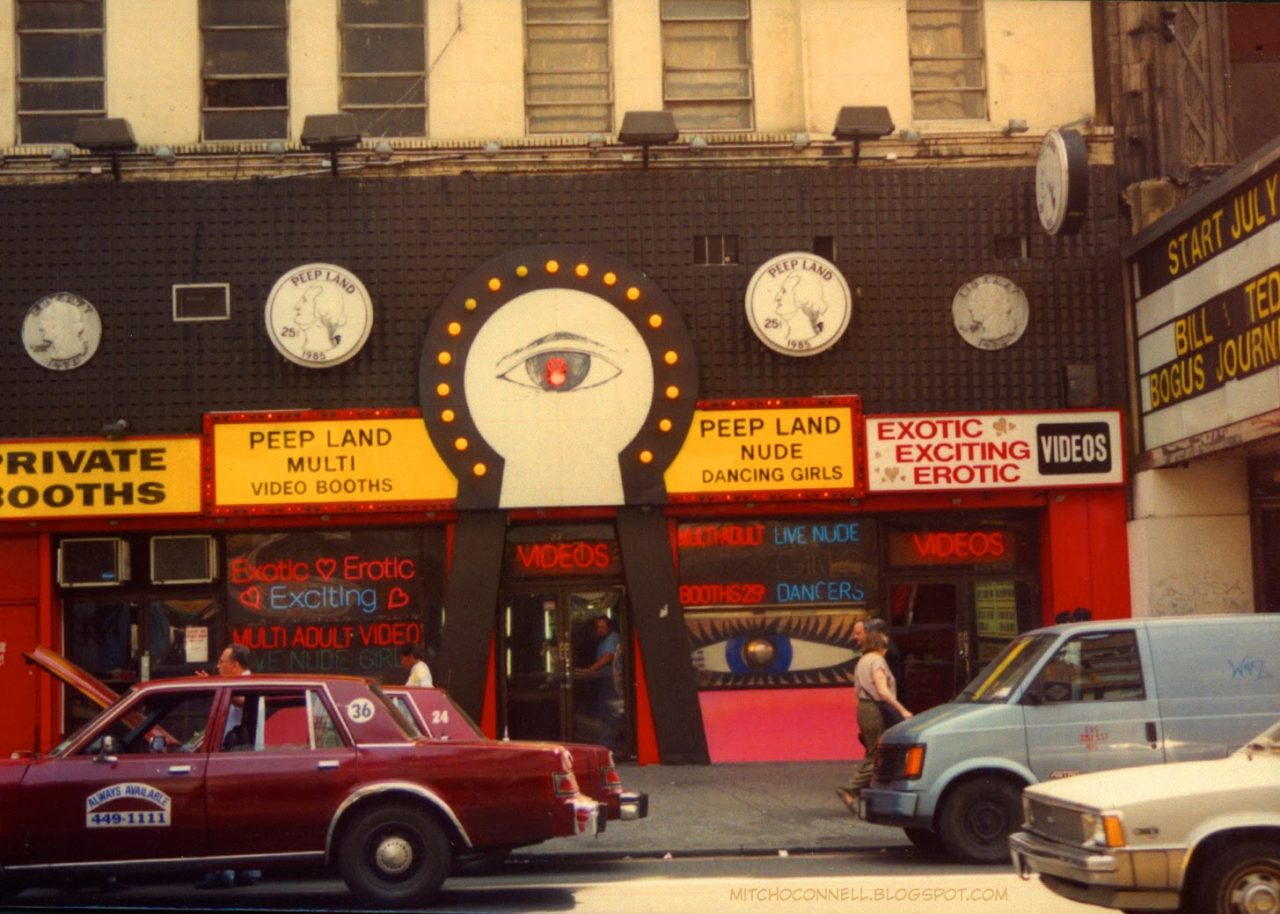 New York 42nd Street in the 1980s