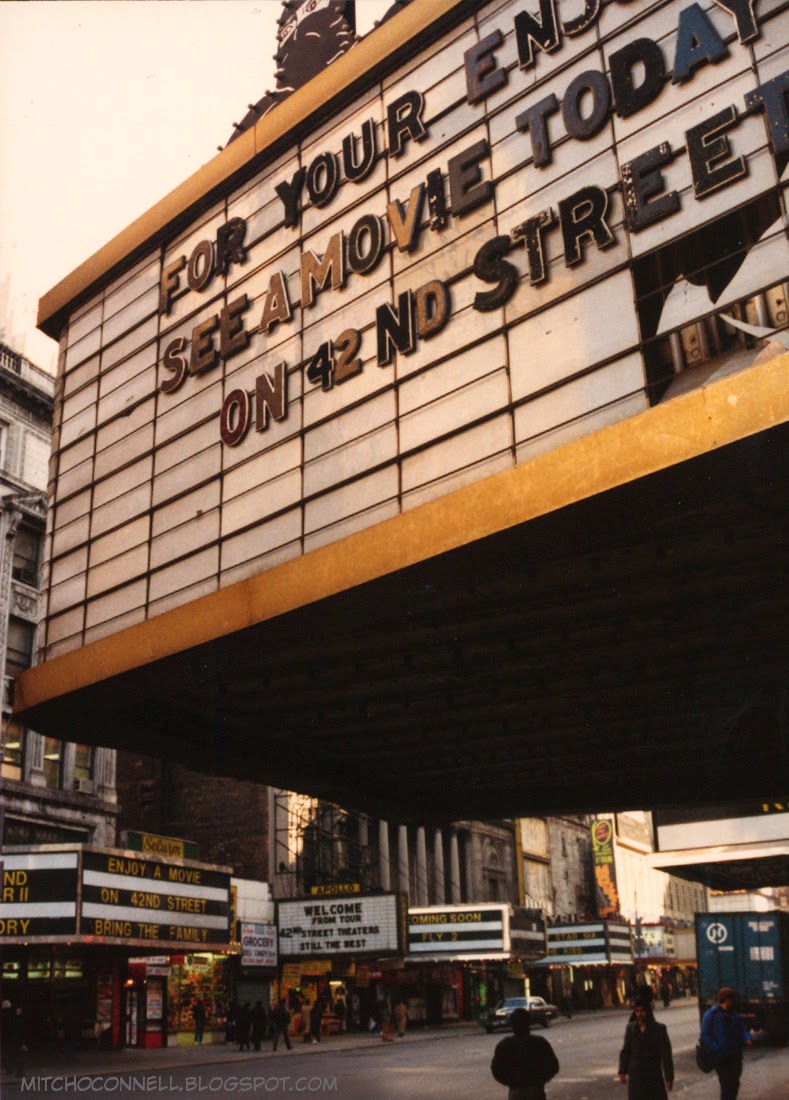 New York 42nd Street in the 1980s