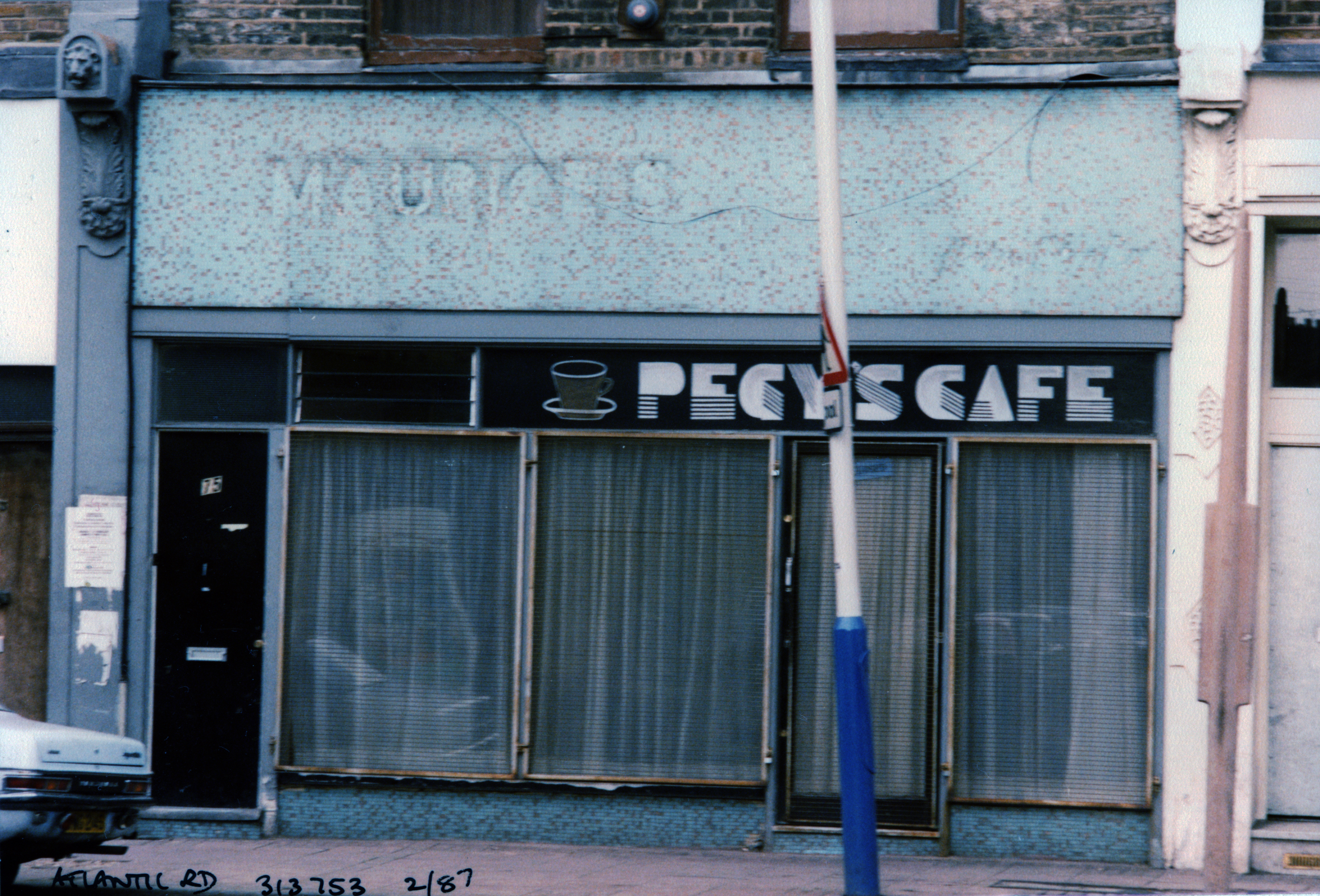 Cafe, Atlantic Rd, Brixton, 1987, Lambeth