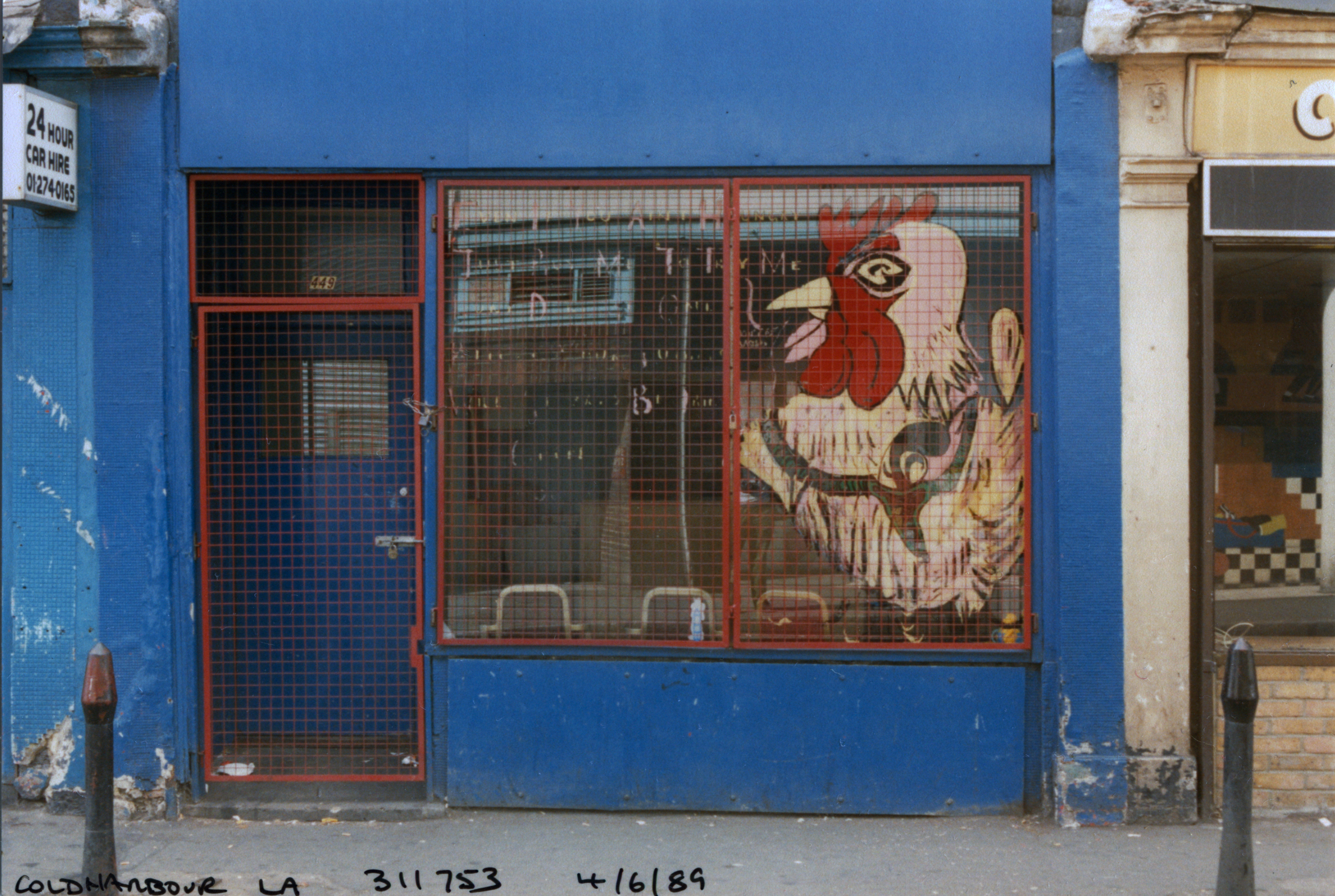 Coldharbour Lane, Brixton, 1989, Lambeth chicken