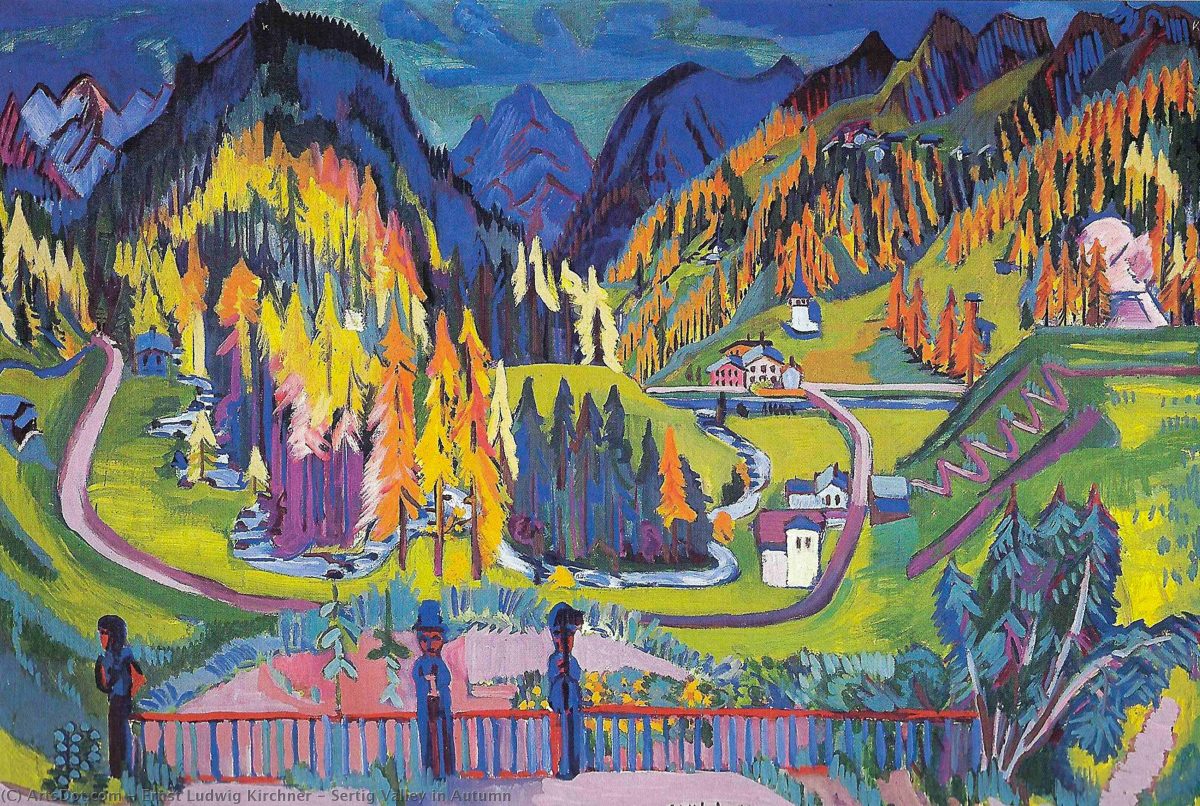 Sertig Valley in Autumn, 1925, Kirchner Museum Davos
