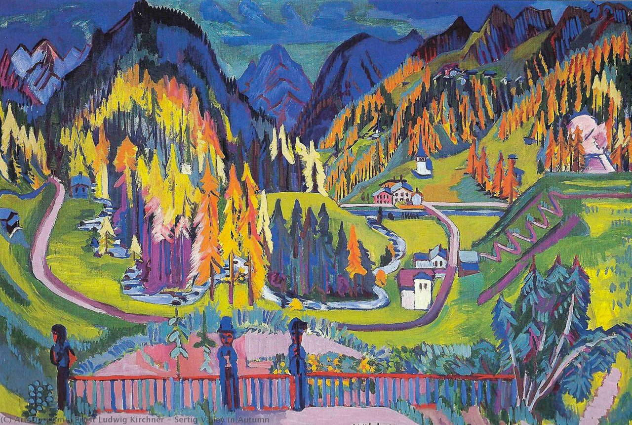 Sertig Valley in Autumn, 1925, Kirchner Museum Davos