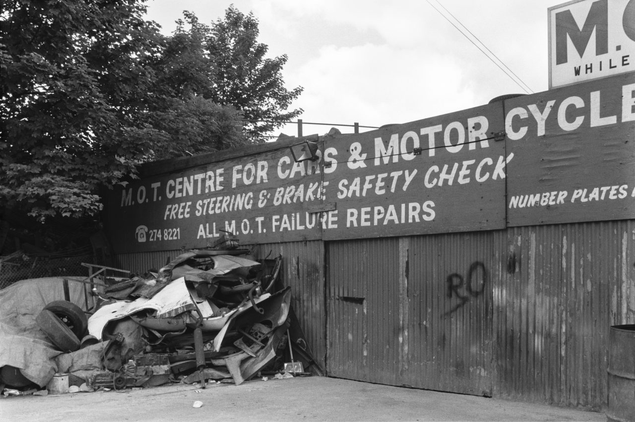 MOT Centre, Ferndale Rd, Brixton, Lambeth, 1989 89